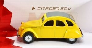 【送料無料】ホビー　模型車　車　レーシングカー シトロエンモンドモーターズcitroen 2cv jaune ech143 metal mondo motors * neuf *