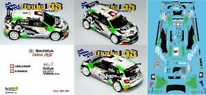 【送料無料】ホビー　模型車　車　レーシングカー デカールシュコダファビアラリーヴァレーdecal 143 skoda fabia r5 ballinari rally valais 2018