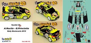 【送料無料】ホビー 模型車 車 レーシングカー デカールヒョンデラリーモンテカルロdecal 143 hyundai i20 r5 nucita rally montecarlo 2019