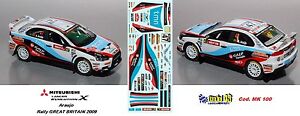【送料無料】ホビー　模型車　車　レーシングカー アラウージョラリーグレートブリテンmitsubishi evo x araujo rally great britain 2009