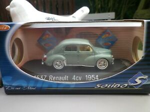 【送料無料】ホビー　模型車　車　レーシングカー フランスルノーボックスsolido france 143 renault 4 cv 1954 ref 4537 comme neuf en boite