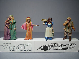 【送料無料】ホビー　模型車　車　レーシングカー セットホステル4 figurines 143 set 285 a lauberge vroom 150 unpainted a peindre