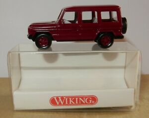 【送料無料】ホビー　模型車　車　レーシングカー マイクロホメルセデスベンツボックスボルドーレッド＃micro wiking ho 187 mercedes benz 230 ge 4x4 rouge bordeaux 2660113 in box