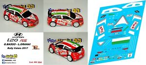 【送料無料】ホビー 模型車 車 レーシングカー デカールヒョンデバッソラリーヴァレーdecal 143 hyundai i20 r5 basso rally valais 2017