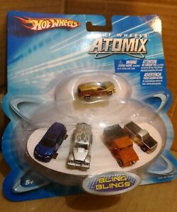 【送料無料】ホビー　模型車　車　レーシングカー ホットホイールミニhot wheels atomix bling blings hotwheels kids toy mini voiture｜hokushin