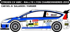 【送料無料】ホビー　模型車　車　レーシングカー デカールシトロエン＃リヨンエリアdecals 143 citroen c4 wrc 6 salanon lyon charbonnieres 2013 mfzone d43217 13,244円