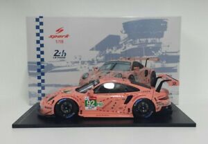 【送料無料】ホビー　模型車　車　レーシングカー スパークオートダコルサポルシェルマンspark 118 modellino auto da corsa porsche 911 le mans 2018 modellismo statico