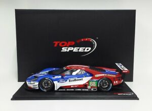【送料無料】ホビー　模型車　車　レーシングカー ストロークフォードチームガナッシルマンモデルtsm top speed modele auto de course 118 ford gt team ganassi le mans 2016