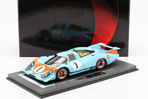 【送料無料】ホビー　模型車　車　レーシングカー ポルシェ＃プレゼンテーションporsche 917 lh 1 gulf presentation car 1969 118 bbr｜hokushin