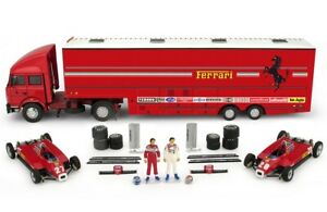 【送料無料】ホビー　模型車　車　レーシングカー フェラーリレースセットグランプリイタリアフェラーリferrari race transporter set f1 gp italy 1982 ferrari 126c2 143 brumm rts07