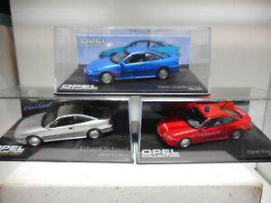 【送料無料】ホビー　模型車　車　レーシングカー オペルネットワークopel calibra blue silver red feuewehr bomberos 199397 eaglemoss ixo 143