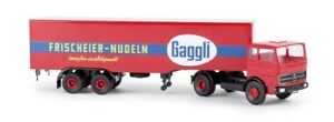 【送料無料】ホビー　模型車　車　レーシングカー brekina 81051 187 mb lps 1620 semiremorque gaggli neuf 13,666円