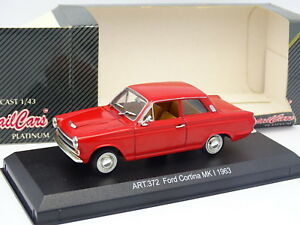 【送料無料】ホビー　模型車　車　レーシングカー フォードコルチナdetail cars 143 ford cortina mki 1963 rouge