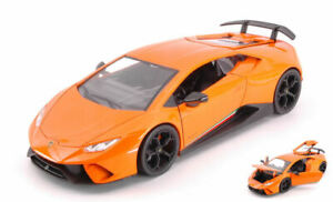【送料無料】ホビー　模型車　車　レーシングカー ランボルギーニパフォーマンスオレンジモデルlamborghini huracan performante 2017 orange 124 model jada toys