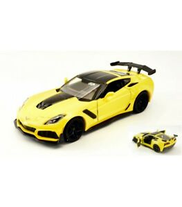 【送料無料】ホビー　模型車　車　レーシングカー コルベットイエローcorvette zr1 2019 yellow 124