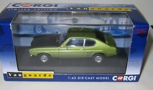 【送料無料】ホビー　模型車　車　レーシングカー コーギーフォードカプリグアテマラシダグリーンミントcorgi vanguards ford capri 1600gt xlr mk1 fern green mintboxed