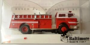 【送料無料】ホビー　模型車　車　レーシングカー ブッシュホスパーパッキング＃＃busch 46026 spur ho 187 lafrance pumper baltimore neuf dans emballage