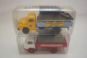 【送料無料】ホビー　模型車　車　レーシングカー トラックｈパッケージbrekina werbemodelle 2 camion man borgward 187 h0 emballage