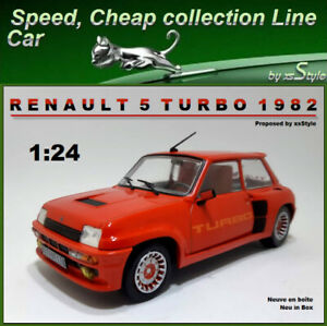 【送料無料】ホビー　模型車　車　レーシングカー ルノーターボアシェットネットワークビンテージneuf r5 renault 5 turbo 1982 124 hachette ixo auto vintage n40 avec fascicule