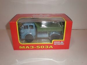 【送料無料】ホビー　模型車　車　レーシングカー ロシアマズテクノロジーズトラックナッシュ143 russe decharge camion maz503a bleuvert nash avtoprom
