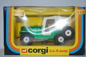 【送料無料】ホビー　模型車　車　レーシングカー ビンテージジープvintage corgi cj5 jeep no 419