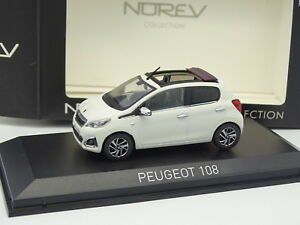 【送料無料】ホビー　模型車　車　レーシングカー プジョーブランシュnorev 143 peugeot 108 blanche