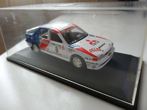 【送料無料】ホビー　模型車　車　レーシングカー ギャランポルトガルラリーｋショーケーストランスミッションmitsubishi galant rallye du portugal 1992 k eriksson boite vitrine 143