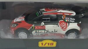 【送料無料】ホビー　模型車　車　レーシングカー citroen ds3 wrc 2016 k meeke altaya 118
