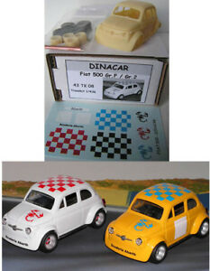 【送料無料】ホビー　模型車　車　レーシングカー フィアットマウントdinacar ? fiat 500 grf gr2 transkit 143eme en resine, a monter