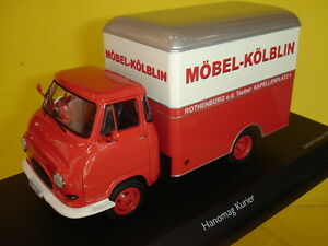 【送料無料】ホビー　模型車　車　レーシングカー クリーエooモデルプロモーションhanomag kurier kastenwagen mobel kolblin schuco 143 ref 3235 promo