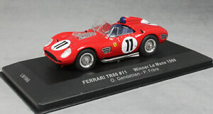 【送料無料】ホビー　模型車　車　レーシングカー ネットワークフェラーリルマンフリアixo ferrari 250 tr5960 le mans 24 h win 1960 gendebien frere lm1960 143 neuf