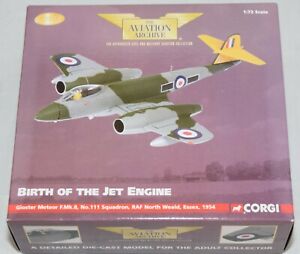 【送料無料】ホビー 模型車 車 レーシングカー コーギーアーカイブcorgi aviation archive aa35010 gloster meteor f mk8 111 sqd 1954 172 ltd sealed