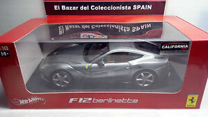 【送料無料】ホビー　模型車　車　レーシングカー フェラーリホットホイール118 ferrari f12 berlinetta hot wheels 3l050