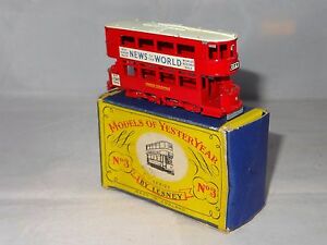 【送料無料】ホビー　模型車　車　レーシングカー マッチクラスw lesney matchbox yesteryear moye classe de tramway 3