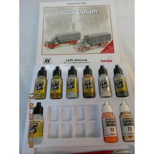 【送料無料】ホビー　模型車　車　レーシングカー カラートラックセット** herpa 371032 herpa weathering color set camions