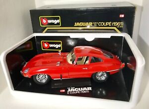 【送料無料】ホビー　模型車　車　レーシングカー ジャガースカラカットburago cod3018 jaguar e coupe 1961 scala 118