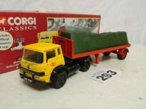 【送料無料】ホビー　模型車　車　レーシングカー コーギーキロプラットフォームトレーラーボックスcorgi 150 bedford km artic avec plateforme remorque british rail box 18601