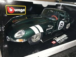 【送料無料】ホビー　模型車　車　レーシングカー メタリックグリーンジャガータイプクラシックカットカーレース?? ?? 118 rare vert metallique jaguar e type coupe classique voiture de course 118 ?? ??