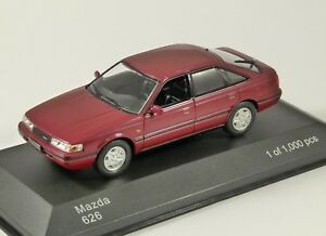 【送料無料】ホビー　模型車　車　レーシングカー マツダレッドスケールモデルmazda 626 in environ 159004 cm 1990 rouge echelle 143 modele par whitebox