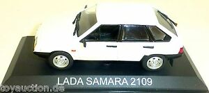 【送料無料】ホビー　模型車　車　レーシングカー ラダサマラホワイトμlada samara 2109 voiture particuliere blanc neuf 029 143 μ