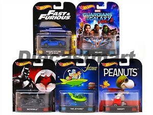 【送料無料】ホビー　模型車　車　レーシングカー レトロホルスターブライアンセットhotwheels 164 retro 2017 c etui set 5 rapide furieux brian gtr dmc55956c neuf