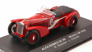 【送料無料】ホビー　模型車　車　レーシングカー ミニチュアスケールネットワークモデルアルファminiature voiture echelle 143 ixo model alfa 8 c n8 winner lm 1932 rsomm
