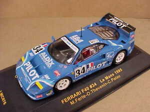 【送料無料】ホビー　模型車　車　レーシングカー ネットワークミニチュアフェラーリルマンドライバーレース＃ixo lmc076 143 miniature ferrari f40, 1995 mans, pilote aldex course 34
