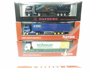 【送料無料】ホビー　模型車　車　レーシングカー ＃トラックミントボックスbh550,5 3x herpa h0 187 camion mb 141949142502 patberg, mint box