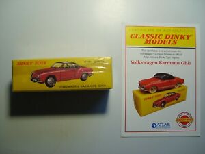 【送料無料】ホビー　模型車　車　レーシングカー アトラスフォルクスワーゲンカブリオレタイプギアボックスシールドatlas dinky 24 m volkswagen karmann ghia unopened box sealed cert