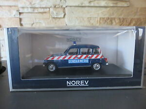 【送料無料】ホビー　模型車　車　レーシングカー ミニチュアカールノーvoiture miniature 143 norev renault 4l gendarmerie etat neuf