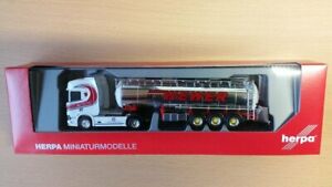 【送料無料】ホビー　模型車　車　レーシングカー スカニアherpa 308427 187 scania cr hd chromtanksattelzug willi wewer neuf