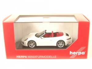 【送料無料】ホビー　模型車　車　レーシングカー ポルシェカレラカブリオレカララメタライズドホワイトporsche 911 carrera 4 cabriolet carrara blanc metallise