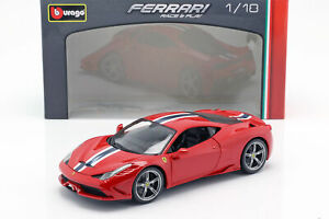 【送料無料】ホビー　模型車　車　レーシングカー フェラーリferrari 458 speciale rougeblancbleu 118 bburago