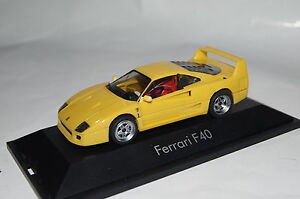 【送料無料】ホビー　模型車　車　レーシングカー フェラーリferrari f40 jaune 143 herpa nouveau amp; ovp 10009